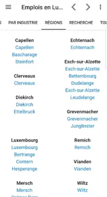 Emplois en Luxembourg android App screenshot 1